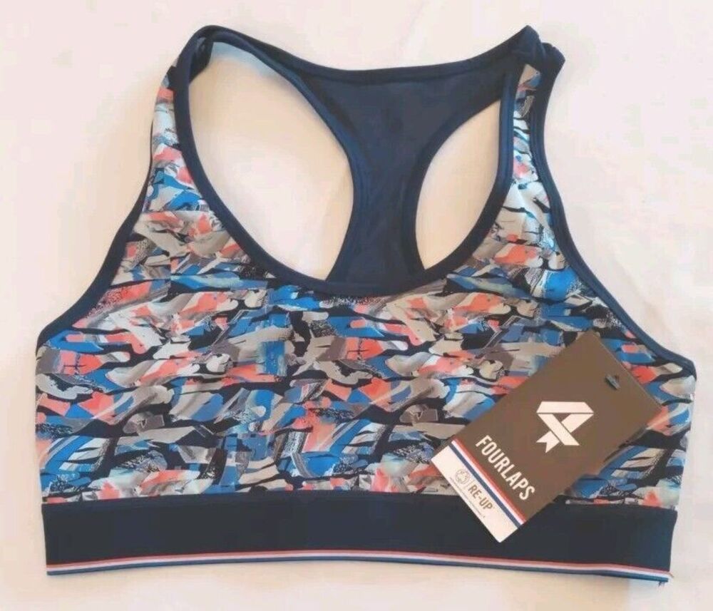 Fourlaps Circuit Sports Bra SZ M Fitness Workout Running Yoga Athleisure 4 Laps